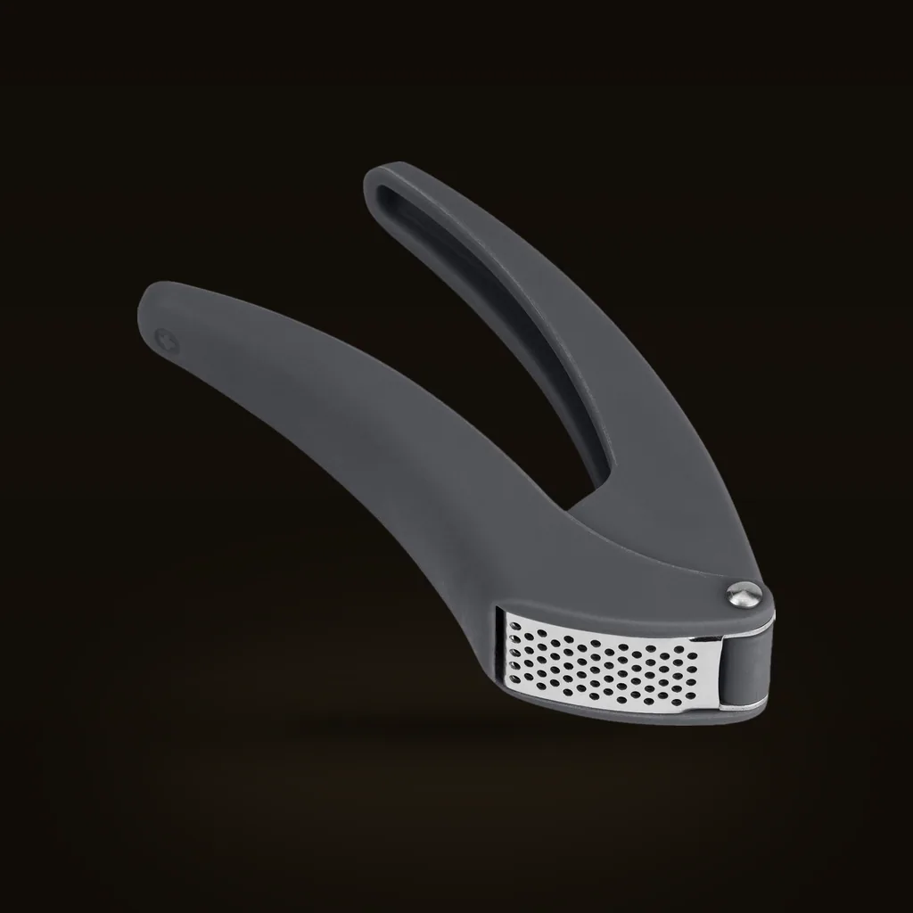Easy-Clean Stainless Steel Garlic Press