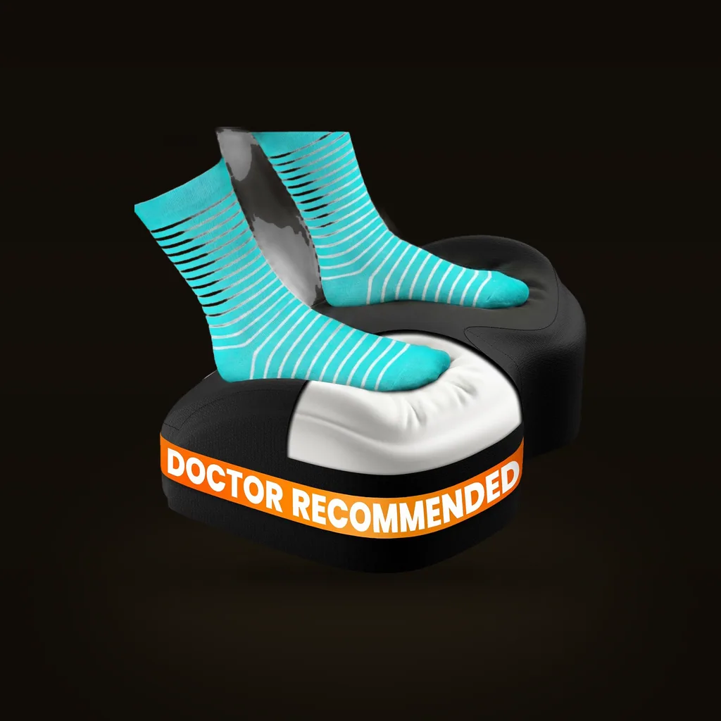 Everlasting Comfort Under-Desk Memory Foam Footrest