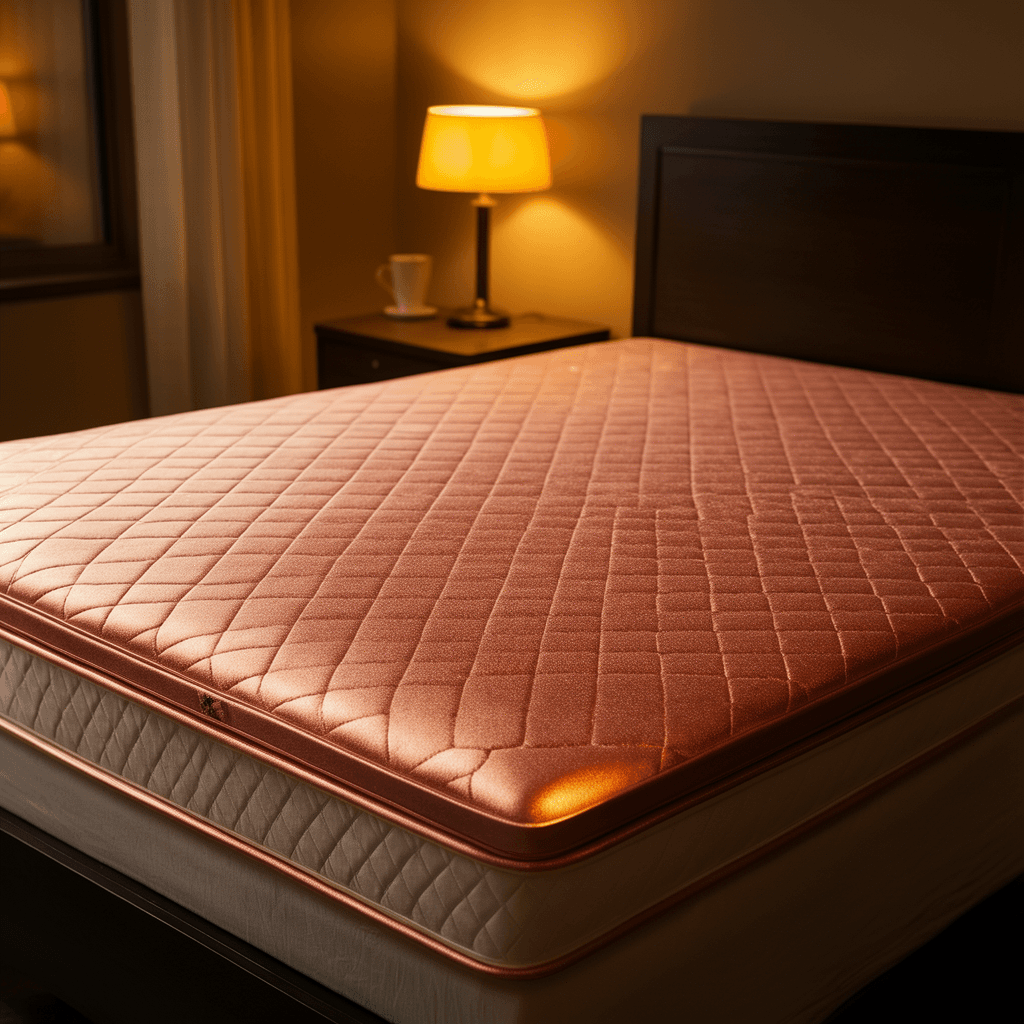 ViscoSoft 4-Inch Active Cooling Copper-Infused Memory Foam Topper (Queen)