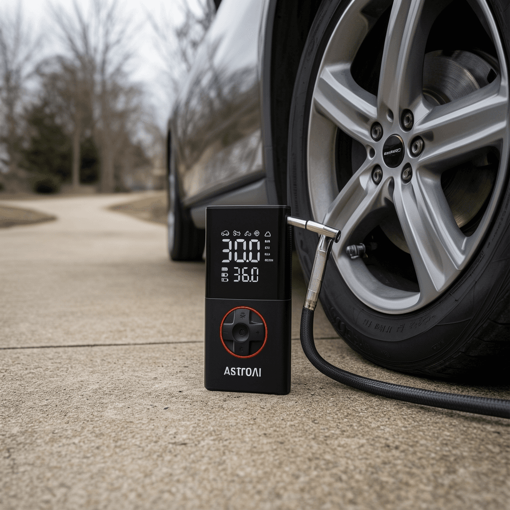 AstroAI L7 Compact Cordless Tire Inflator (150 PSI, under 1 lb)