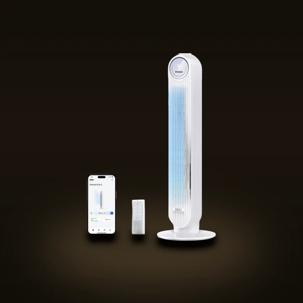 Dreo Tower Fan (2026 Upgraded, DC Motor, Bladeless, WiFi/Voice)
