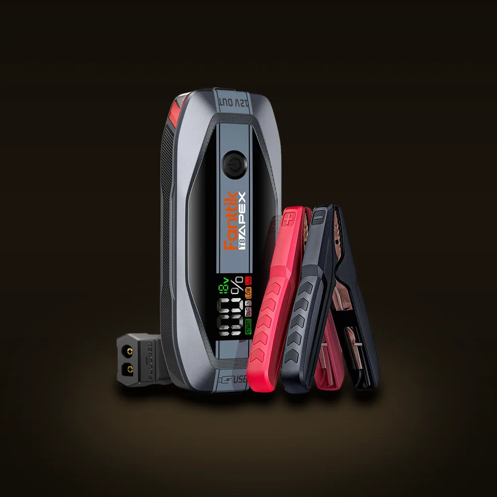 Fanttik T8 Apex 2000A Jump Starter with LED Display, 65W PD