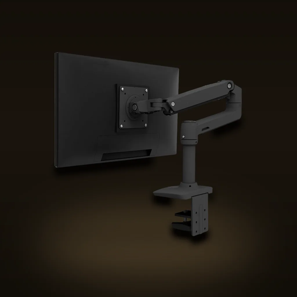 LX Single Monitor Arm, Desk Mount (Matte Black)