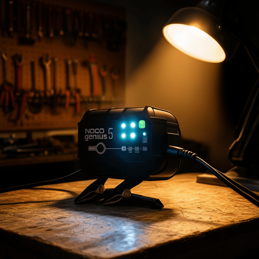 NOCO GENIUS5 Smart Battery Charger & Maintainer (5A, 6V/12V)