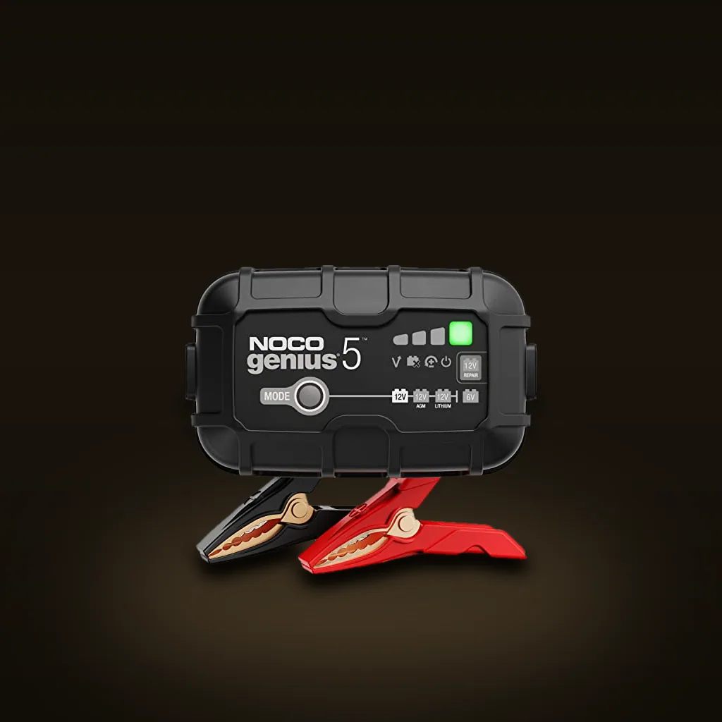 NOCO GENIUS5 Smart Battery Charger & Maintainer (5A, 6V/12V)