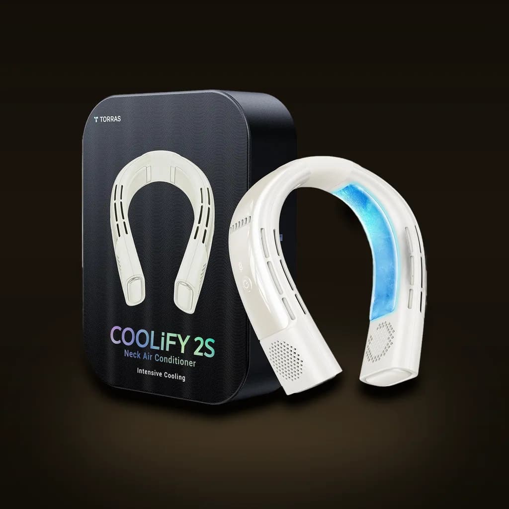 TORRAS COOLiFY 2S Neck Air Conditioner (Bladeless Neck Fan + Thermoelectric Cooling Plate)