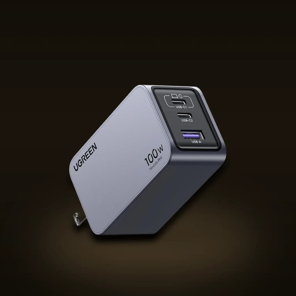UGREEN Nexode Pro 100W 3-Port GaN USB-C Wall Charger