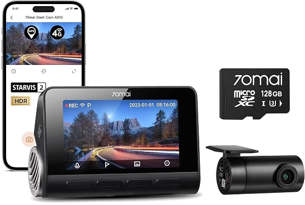 70mai Dash Cam A810 (4K, STARVIS 2)