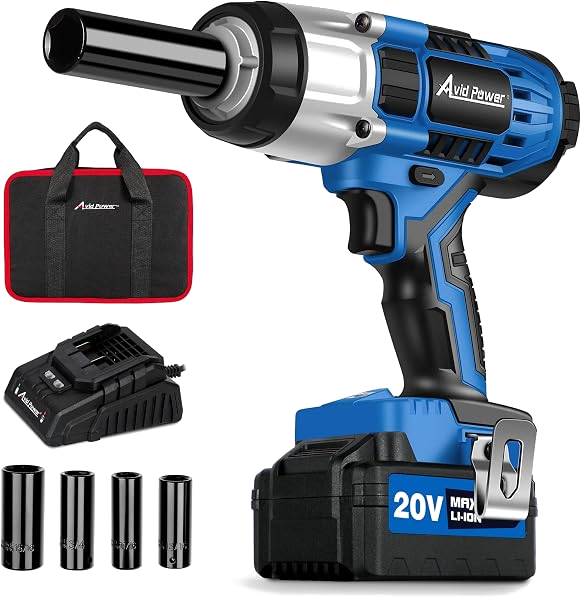 AVID POWER 20V Cordless Impact Wrench 1/2in Kit (330 ft-lbs)