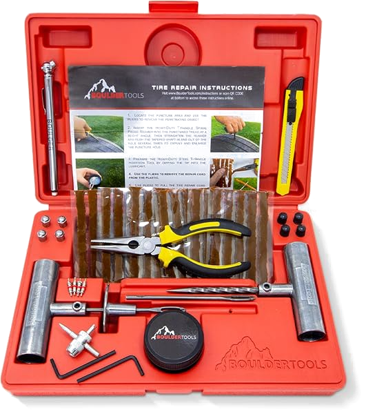 Boulder Tools Heavy Duty Tire Repair / Plug Kit