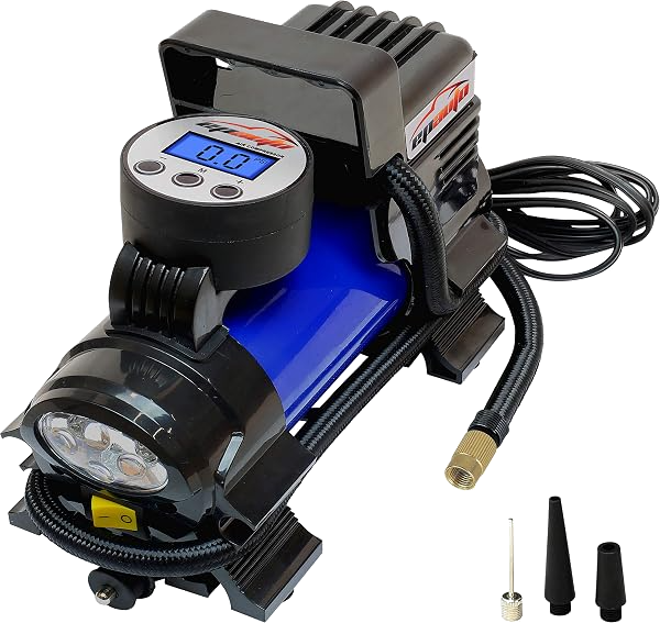 EPAuto 12V DC Portable Air Compressor Pump (Corded Value Pick)