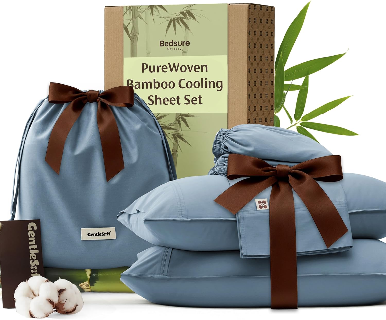 Bedsure Bamboo Viscose Cooling Sheets (Queen)