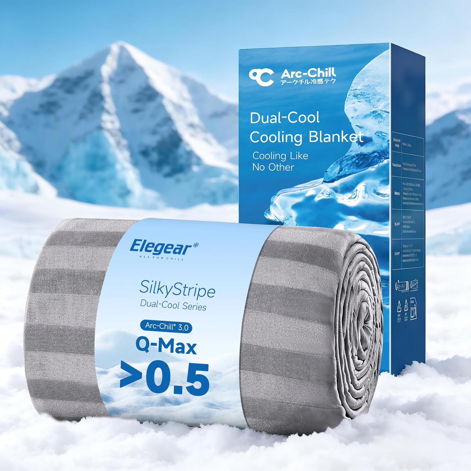 Elegear Revolutionary Cooling Blanket, Arc-Chill 3.0 (Queen, 79"x86")