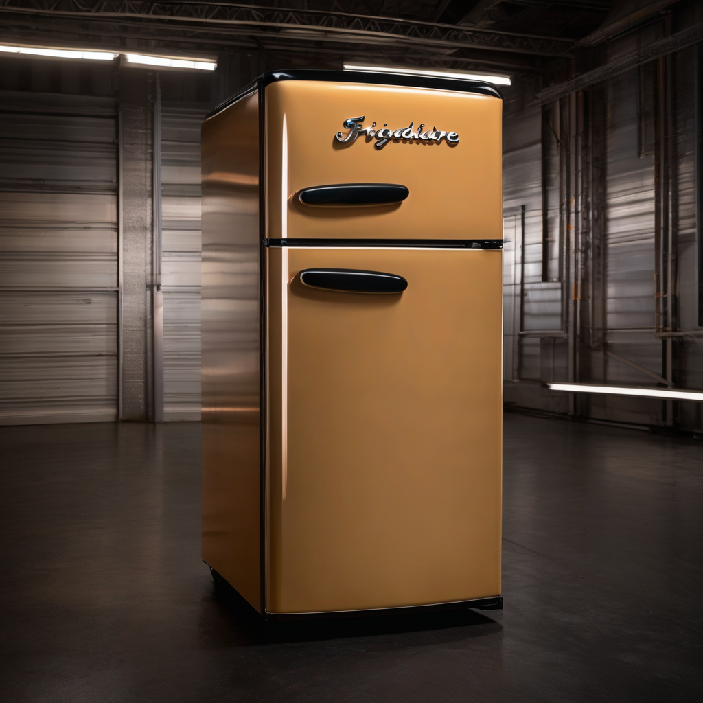 Frigidaire EFR840 Retro 2-Door Mini Fridge with Freezer (3.2 cu ft, Black)