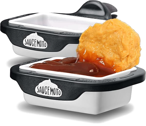 Saucemoto Dip Clip - In-Car Sauce Holder (2 Pack)
