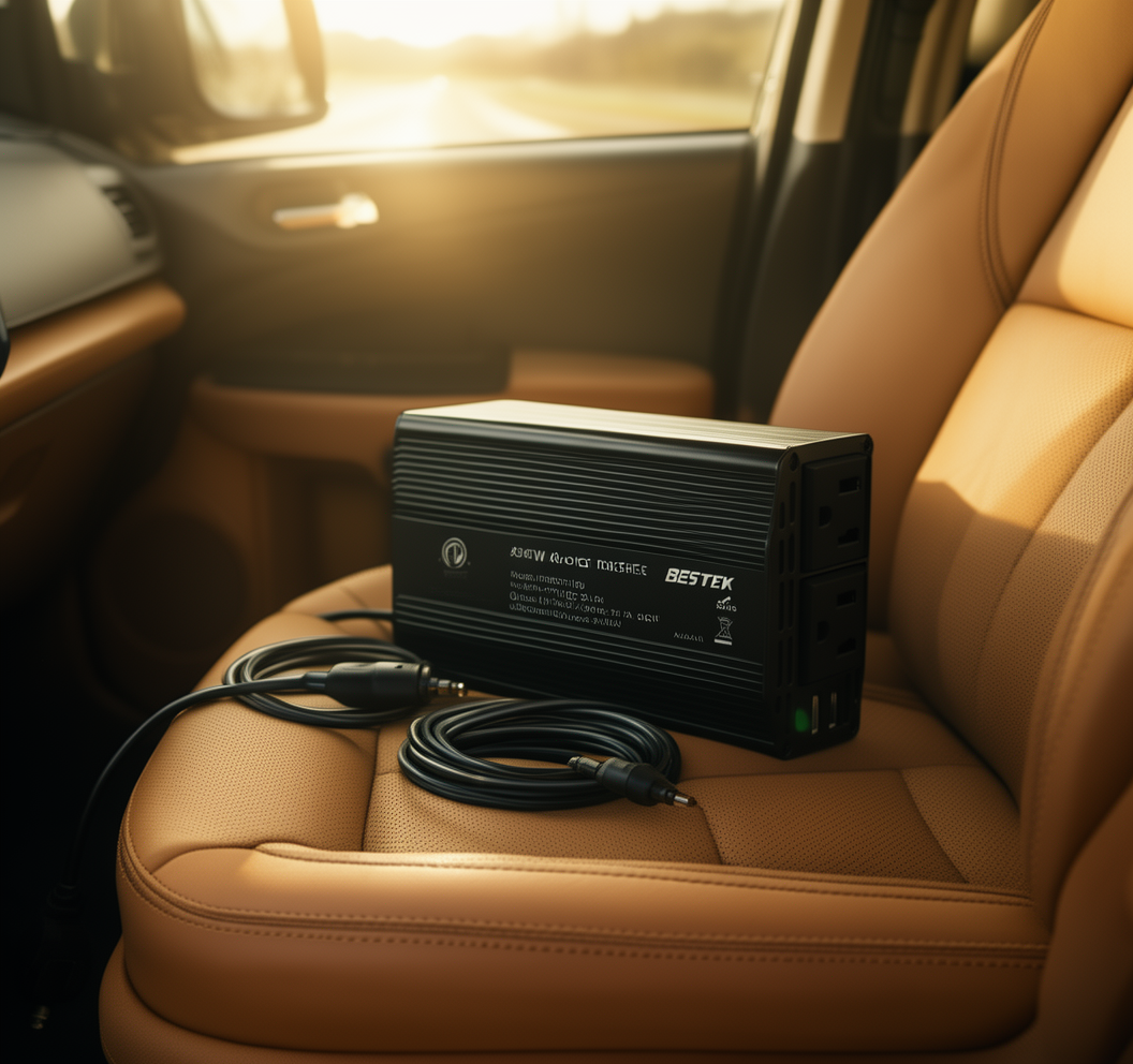 BESTEK 300W Car Power Inverter (Dual AC + Dual USB)
