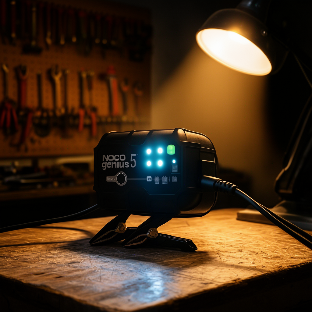 NOCO GENIUS5 Smart Battery Charger & Maintainer (5A, 6V/12V)