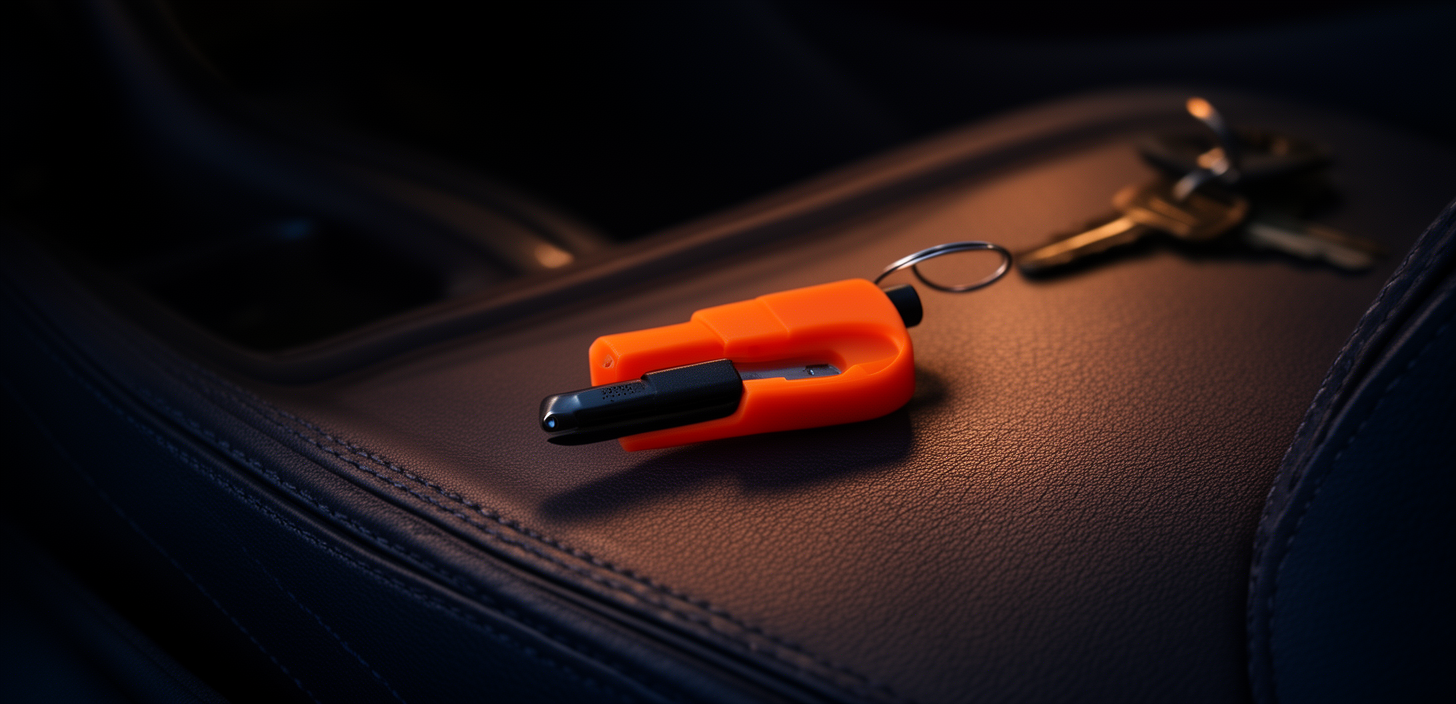 resqme The Original Car Escape Tool — Seatbelt Cutter + Window Breaker