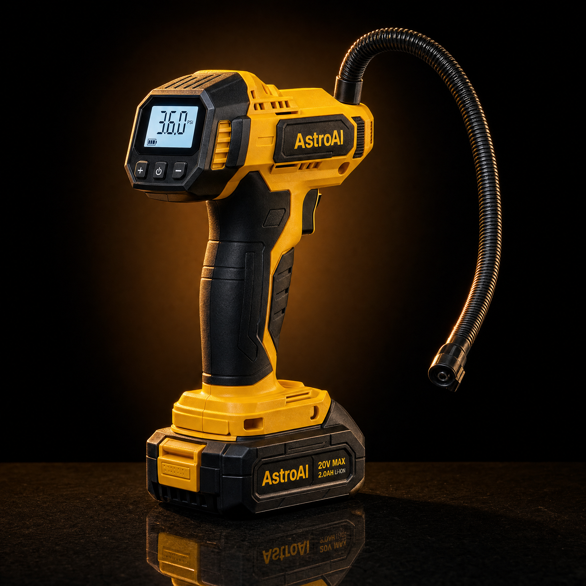 AstroAI Cordless Tire Inflator 160 PSI (20V Battery + 12V Adapter)