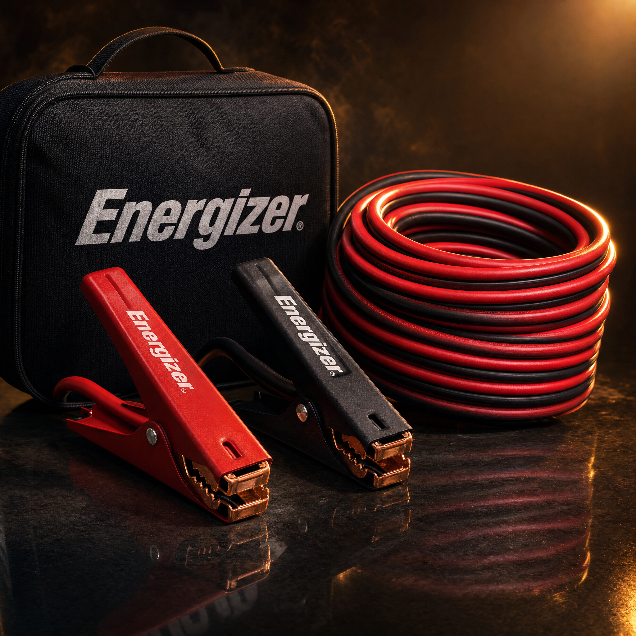 Energizer 1-Gauge 800A Heavy Duty Jumper Cables, 25 ft