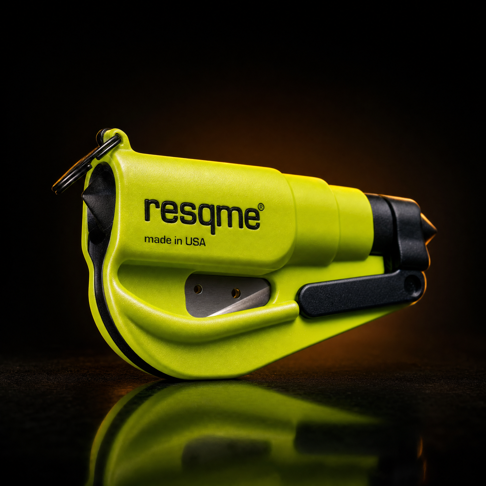 resqme The Original Car Escape Tool — Seatbelt Cutter + Window Breaker