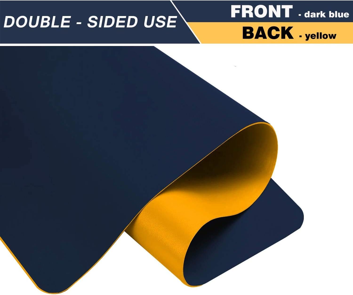 BUBM Dual-Sided PU Leather Desk Mat (31.4 x 15.7 in)