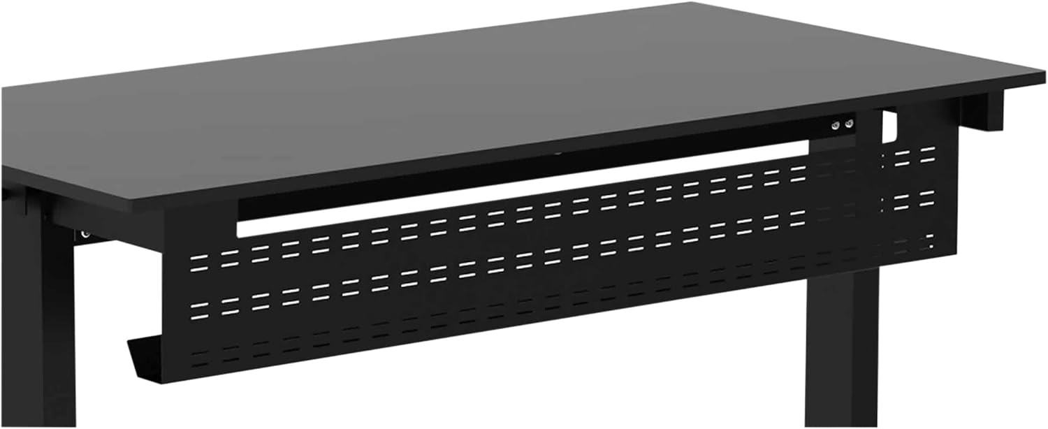 Stand Up Desk Store Under-Desk Cable Management Tray (Black, 51 in)